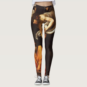 The Inspiration of Saint Matthew (Caravaggio) Leggings