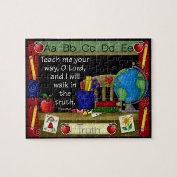 "the Inspired Teacher" Jigsaw Puzzle by JustBeeNMeBoutique at Zazzle
