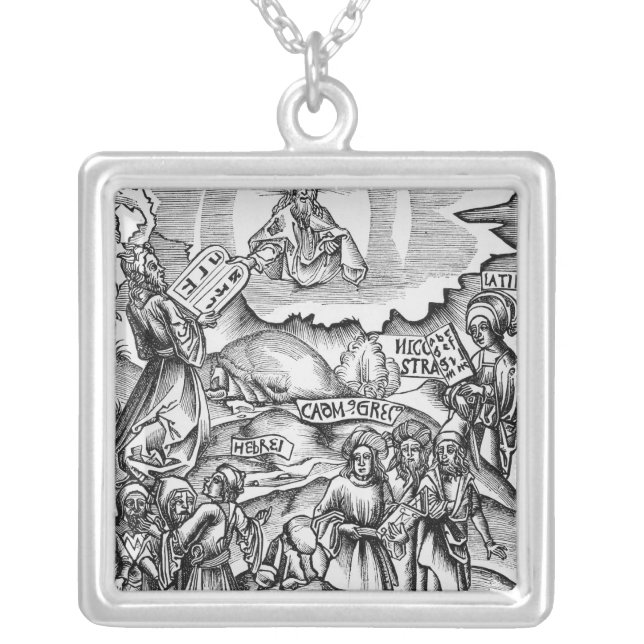 The Institution of Languages Silver Plated Necklace (Front)