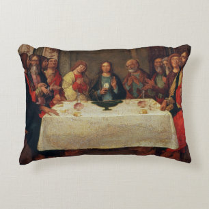 The Institution of the Eucharist, c.1490 Decorative Pillow