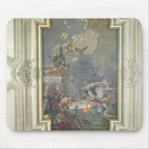 The Institution of the Rosary by St. Dominic (fres Mouse Pad