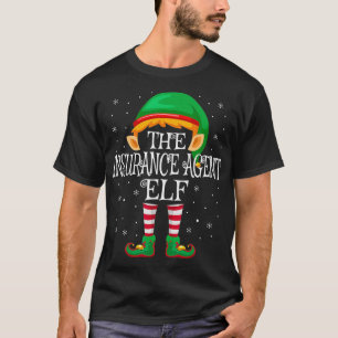 The Insurance Agent Elf Family Matching Group Chri T-Shirt
