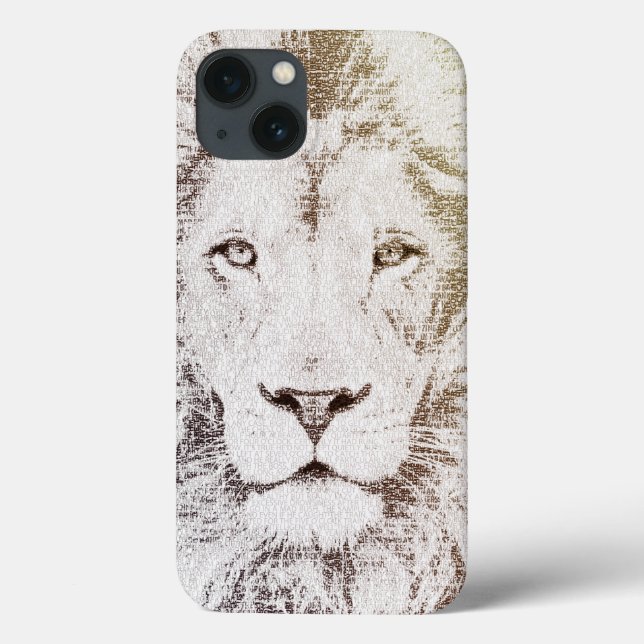 The Intellectual Lion - typography art Case-Mate iPhone Case (Back)