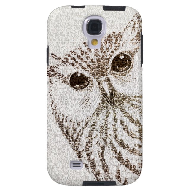 The Intellectual Owl - typography art - Samsung Case-Mate Samsung Galaxy Case (Back)