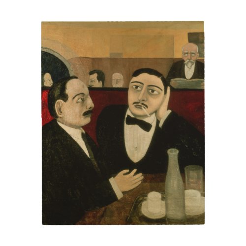 The Intellectuals at the Cafe Rotonde 1916 Wood Wall Decor