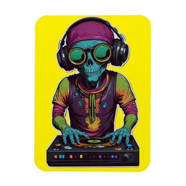 The Intergalactic DJ Magnet (Vertical)