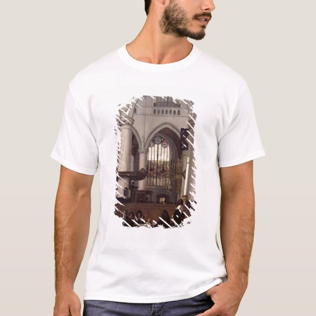 The Interior of Oude Kerk, Amsterdam, c.1660 T-Shirt (Front)
