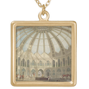 The Interior of the Stables, from 'Views of The Ro Gold Plated Necklace