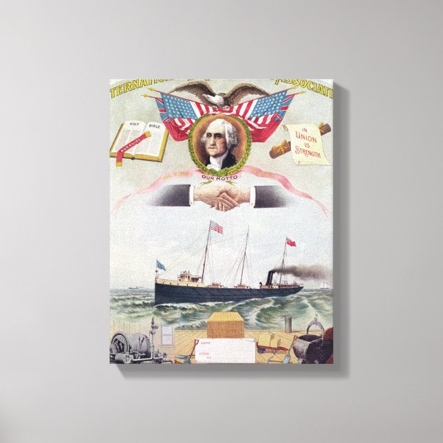The International Longshoremen's Association Canvas Print (Front)