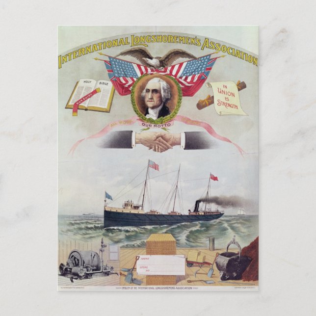 The International Longshoremen's Association Postcard (Front)