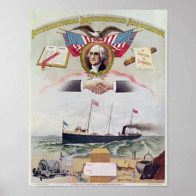 The International Longshoremen's Association Poster (Front)
