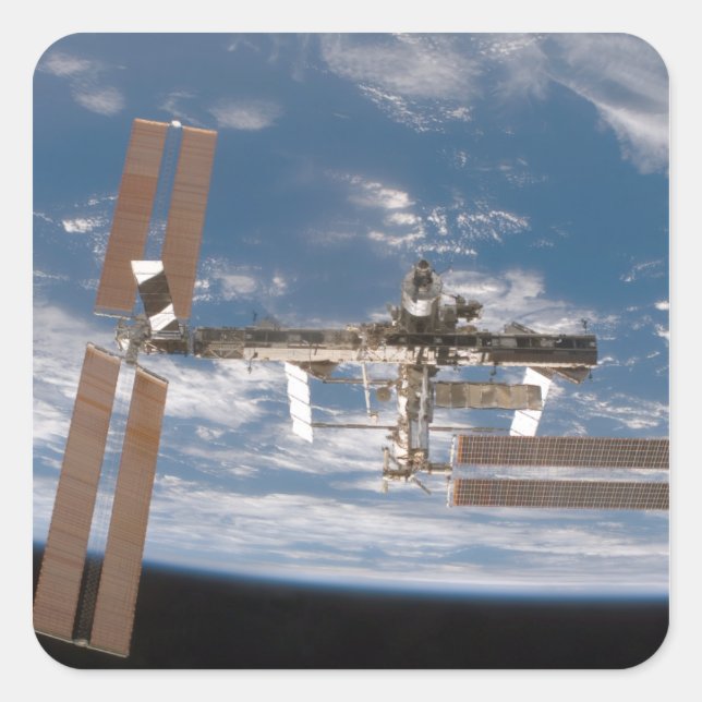 The International Space Station 17 Square Sticker (Front)