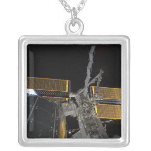 The International Space Station 2 Silver Plated Necklace