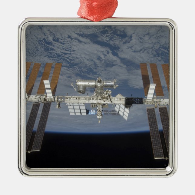 The International Space Station 3 Metal Ornament (Front)