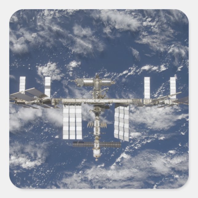 The International Space Station 6 Square Sticker (Front)
