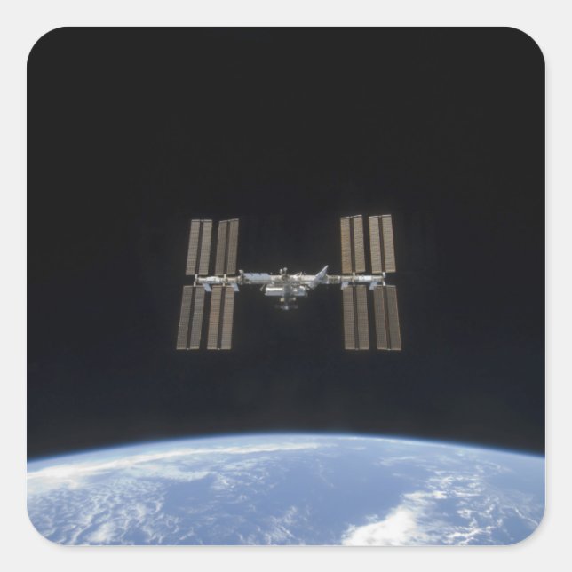 The International Space Station 7 Square Sticker (Front)