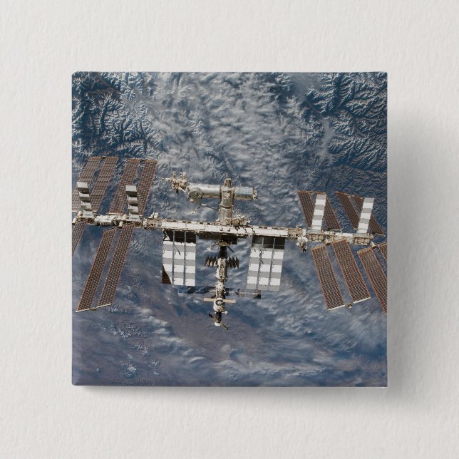 The International Space Station 8 Pinback Button (Front)