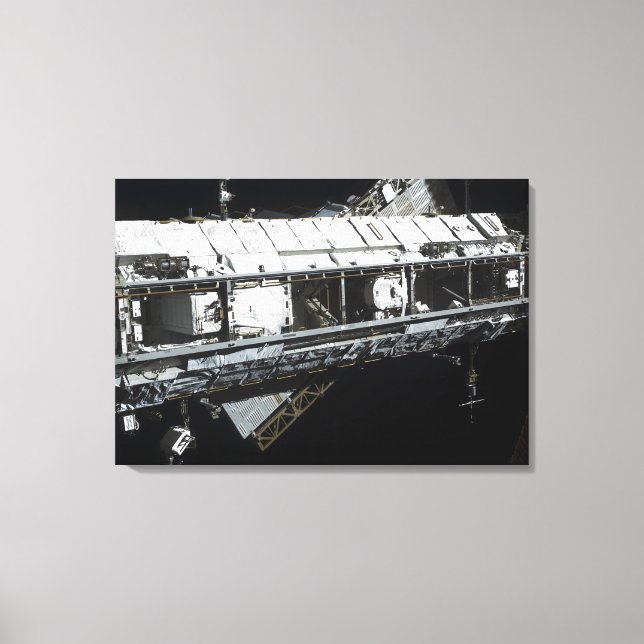 The International Space Station's starboard tru Canvas Print (Front)