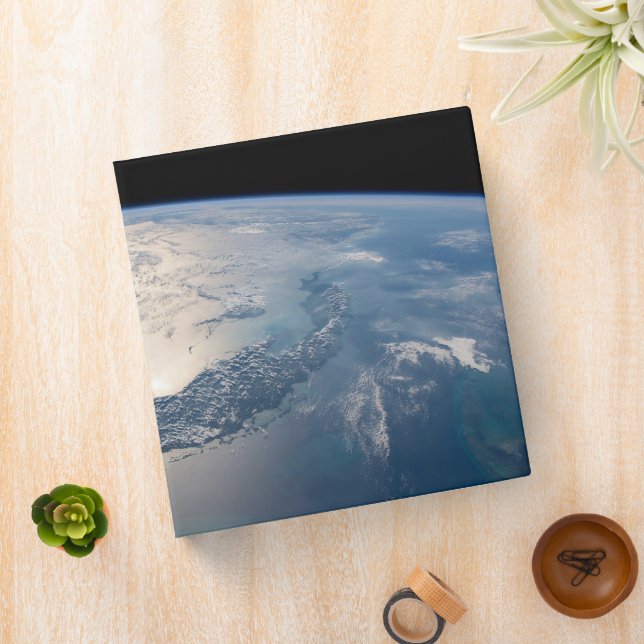 The International Spce Station Above The Atlantic 3 Ring Binder (In Situ)