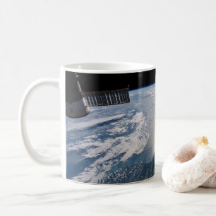 The International Spce Station Above The Atlantic Coffee Mug