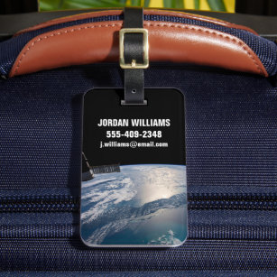 The International Spce Station Above The Atlantic Luggage Tag