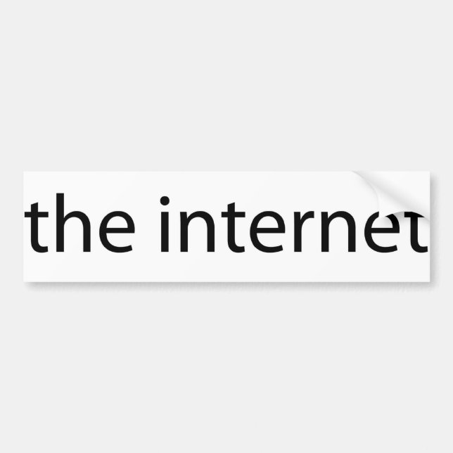 the internet bumper sticker (Front)