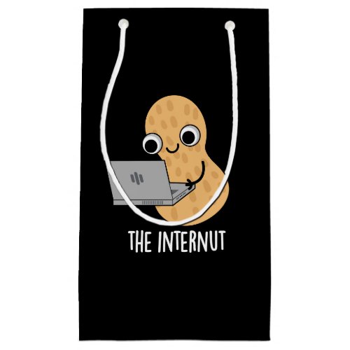 The Internut Funny Internet Peanut Pun Dark BG Small Gift Bag