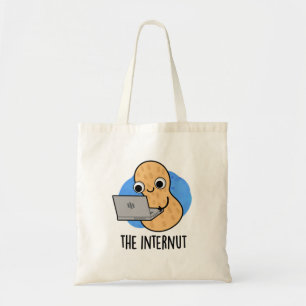 The Internut Funny Internet Peanut Pun Tote Bag