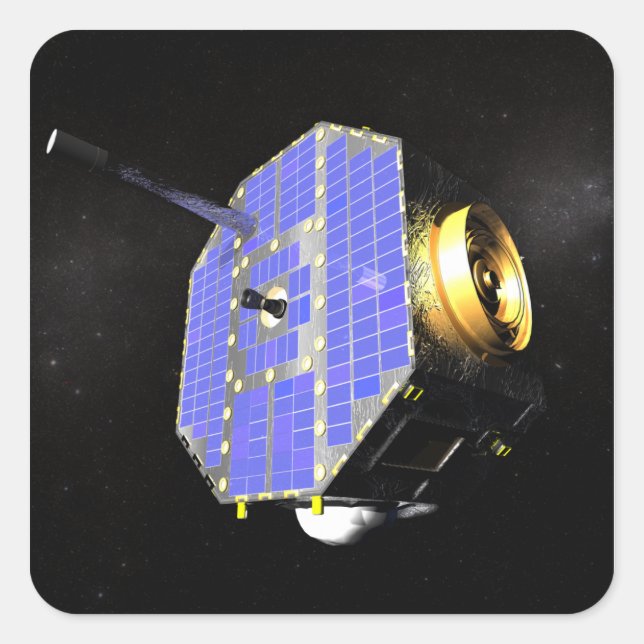 The Interstellar Boundary Explorer satellite Square Sticker (Front)