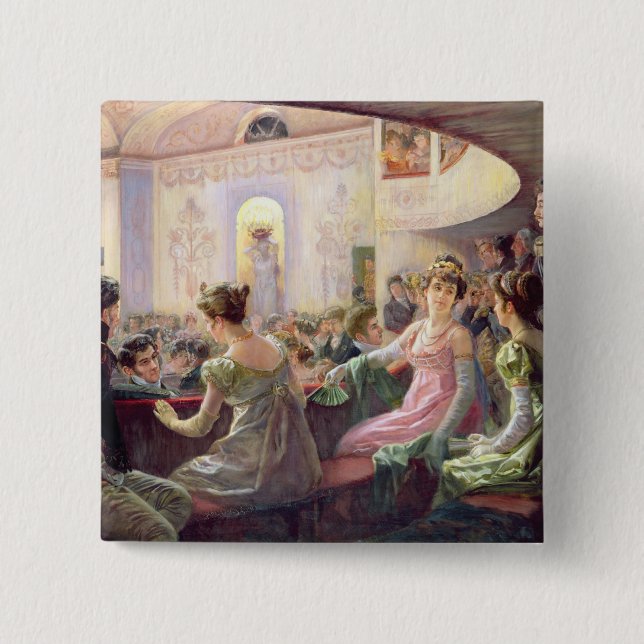 The Interval at the Theatre Pinback Button (Front)