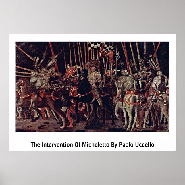 The Intervention Of Micheletto By Paolo Uccello Poster (Front)