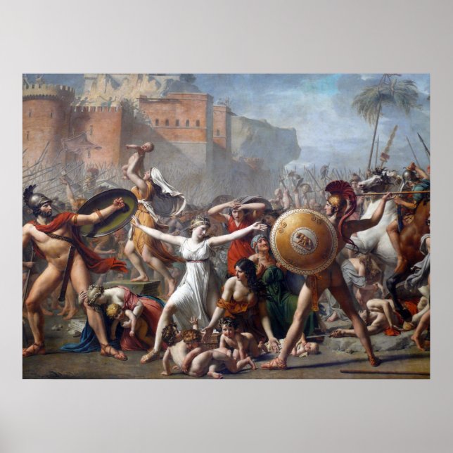 The Intervention of the Sabine Women Poster (Front)