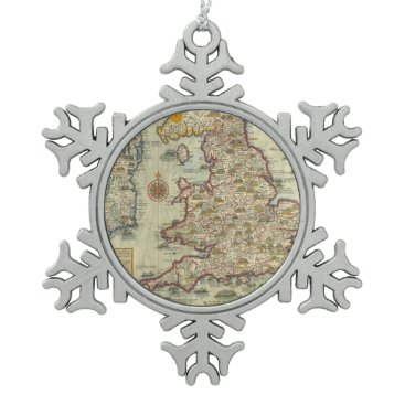 The Invasions of England & Ireland Snowflake Pewter Christmas Ornament The Invasions of England & Ireland Snowflake Pewter Christmas Ornament