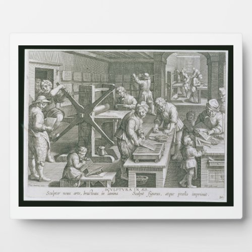 The Invention of Copper Engraving plate 20 from  Plaque