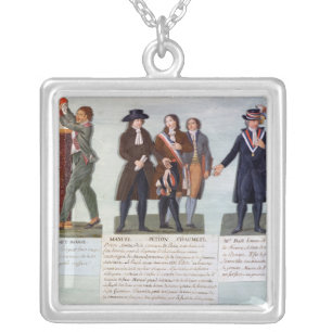 The Invention of the Red Hat,Manuel, Petion Silver Plated Necklace