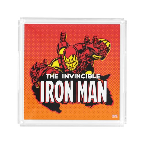 The Invincible Iron Man Graphic Acrylic Tray
