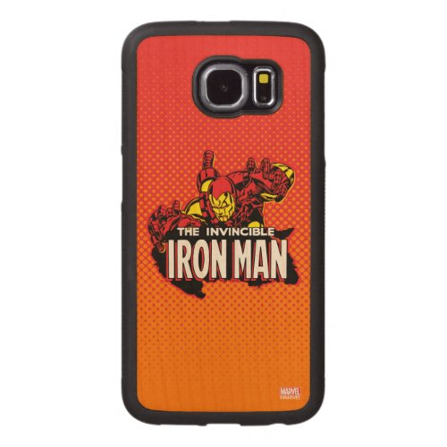 The Invincible Iron Man Graphic Carved Wood Samsung Galaxy S6 Case