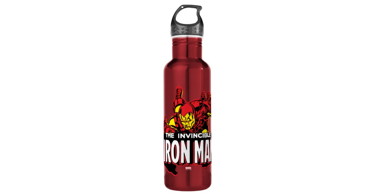 The Invincible Iron Man Graphic Water Bottle | Zazzle.com