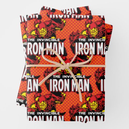 The Invincible Iron Man Graphic Wrapping Paper Sheets