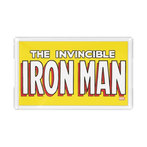 The Invincible Iron Man Logo Acrylic Tray