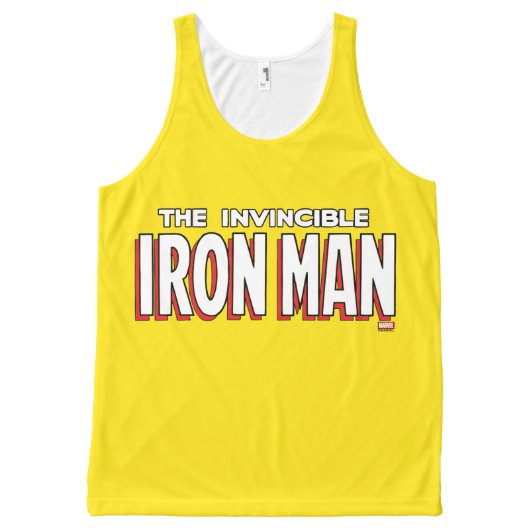 The Invincible Iron Man Logo All-Over-Print Tank Top (Front)