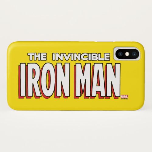 The Invincible Iron Man Logo iPhone X Case