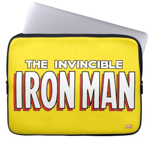 The Invincible Iron Man Logo Laptop Sleeve
