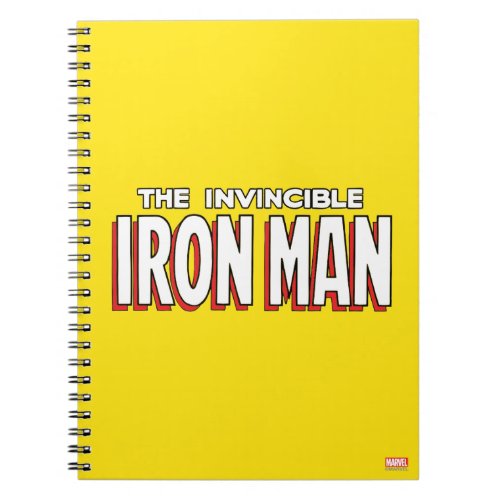 The Invincible Iron Man Logo Notebook