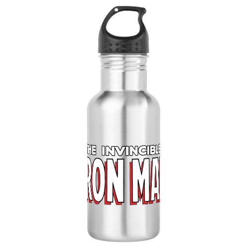 The Invincible Iron Man Logo Water Bottle