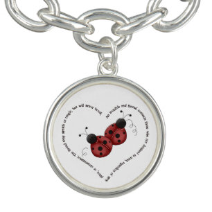 The Invisible Read Thread Charm Bracelet