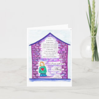 'The Invitation' beautifully illustrated poem card