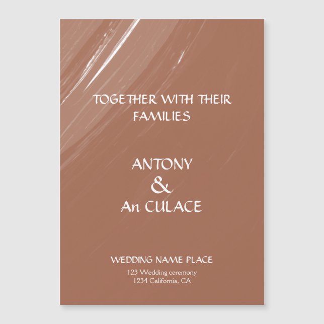 The invitation is simple, but it's also elegant (Front)