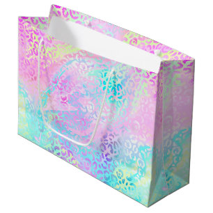 The Iridescent Leopard Series Design 10 Large Gift Bag