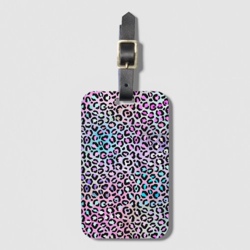 The Iridescent Leopard Series Design 12 Luggage Tag